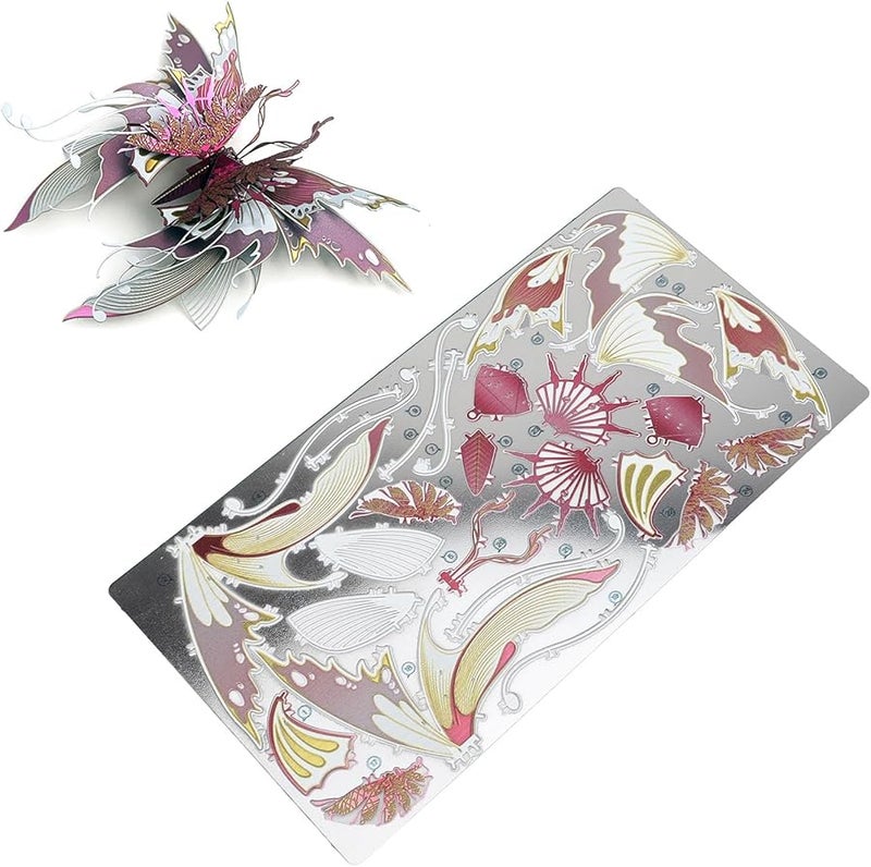 Stainless Steel 3D Metal Puzzle DIY Model Building Kit For Adults Teens Brain Teaser - Image 1